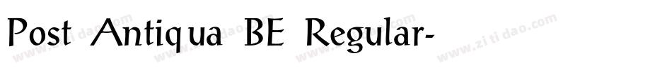 Post Antiqua BE Regular字体转换